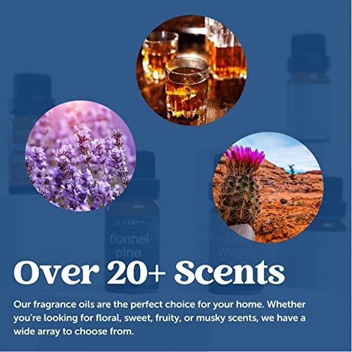 Ce Craft Premium Fragrance Oil Pair For Diffusers Flannel Musk + Flannel Pine " Diffuser Oils Fragrances Scented For Home Candle Soap Making Supplies Aromatherapy Blends For House 10 Ml