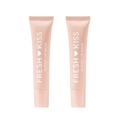 Colourpop Fresh Kiss Glossy Lip Balm Hydrating Lip Care Enriched With Peptides Hyaluronic Acid Shea Butter and Vitamin E For An UltraCushiony Formula Vanilla Cake 2 Count