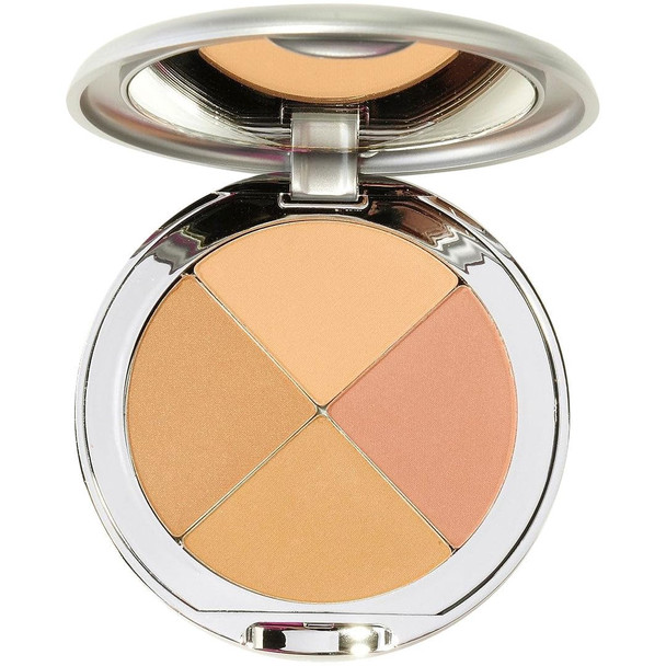 Christina Cosmetics Perfect Pigment 3 Compact " The One Minute Miracle Makeup 8In1 Mineral Foundation Concealer Eyeshadow Highlighter Color Corrector Blush Bronzer and Contour.