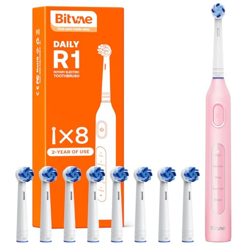 Bitvae Water Flosser And Electric Toothbrush For Adults And Kids Combo Bundle Pink and Pink