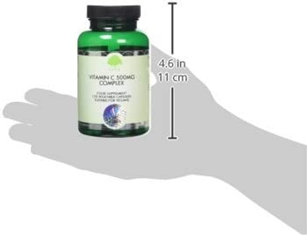 G&G Vitamins Vitamin C Complex 500mg - 120 Vegan Capsules