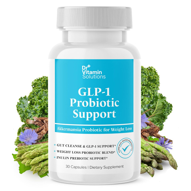 Dr Vitamin Solutions Glp1 Probiotic Appetite Suppressant For Weight Loss Inulin Gut Health