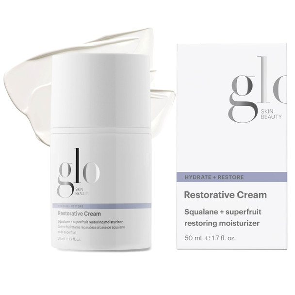 Glo Skin Beauty Restorative Cream Moisturizer Dry Skin 1.7 Oz