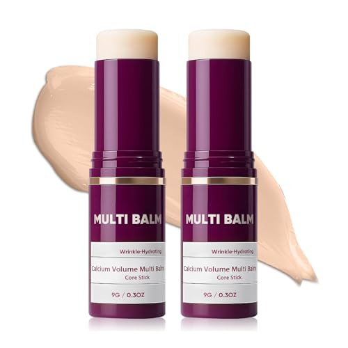 Eaton Kang Calcium Multi Balm Calcium Volume Multi Balm Korean Collagen Moisturing Stick Wrinkle Core Stick AntiAging Hydrating Firming Skin Suitable For Eyes Neck Face 2 Pcs