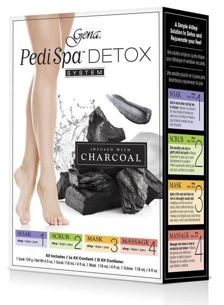Gena Pedispa Detox Charcoal Intro Kit 4 Ounce