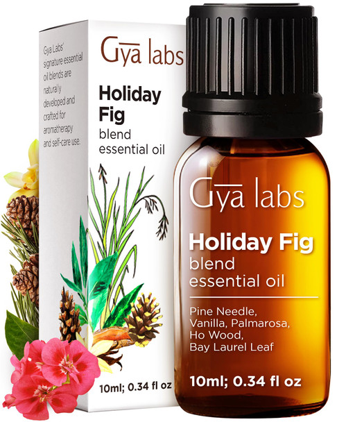 Gya Labs Holiday Fig Essential Oil Blend 0.34 Fl Oz For Diffuser Hair