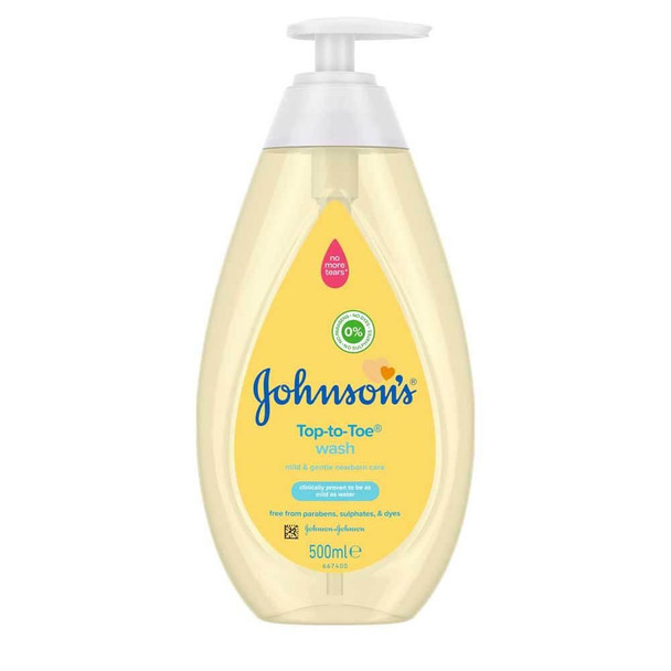 Johnson'S Baby Gel Nettoyant Haut Aux Orteils 500 Ml