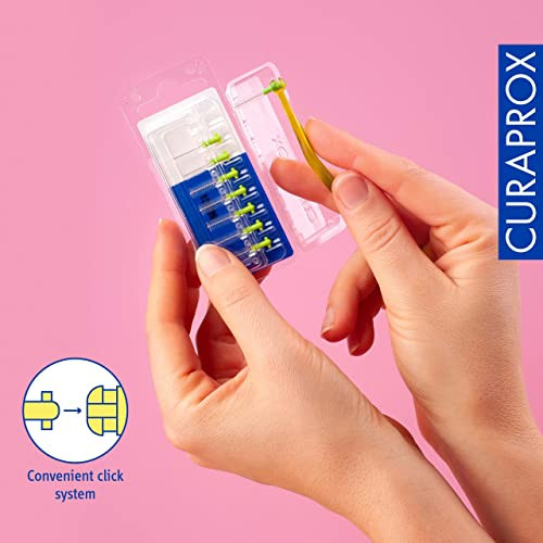 Curaprox Interdental Brushes Cps 011 Prime Refill Pack Of 8 Green 1.1 Mm Diameter 5 Mm Efficiency Refill Pack Without Holder