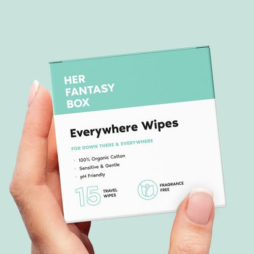 Her Fantasy Box Soft and Clean Body Hygiene Kit " 4Piece Feminine Care Set With Refresh PhBalanced Wash Yummy Body Splash Everywhere Wipes and Deodorant " OdorControl Sensitive Skin Safe