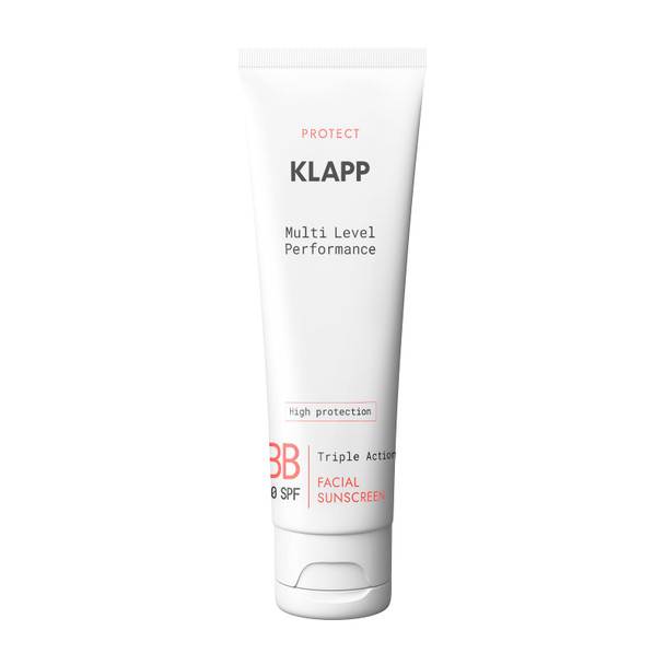 Klapp Cosmetics Triple Action Facial Sunscreen Bb Cream Spf 50 Pa++++ Broad Spectrum Uva/Uvb Weightless Hydrating Quick Absorbing 50Ml