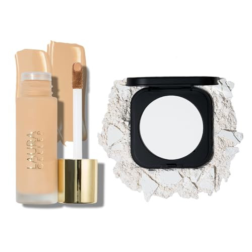 Laura Geller York Double Take Liquid Natural Matte Foundation Medium + Matte Maker Advanced Transulent Oil Blotting Powder