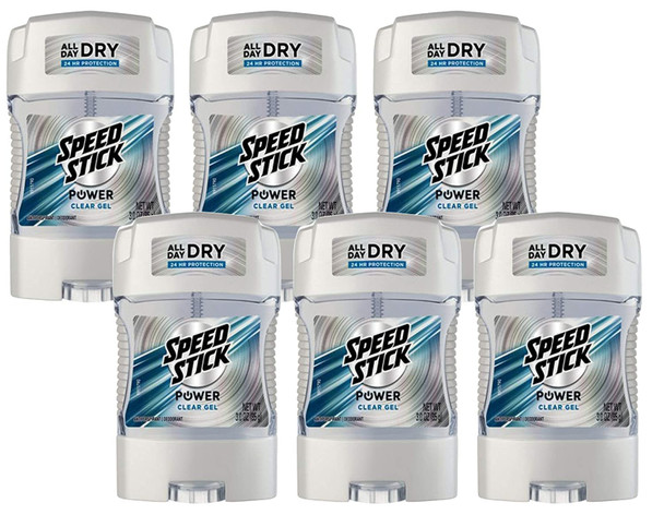 Mennen Speed Stick Power Antiperspirant Deodorant For Men Ultimate Sport 3 Oz Pack Of 6