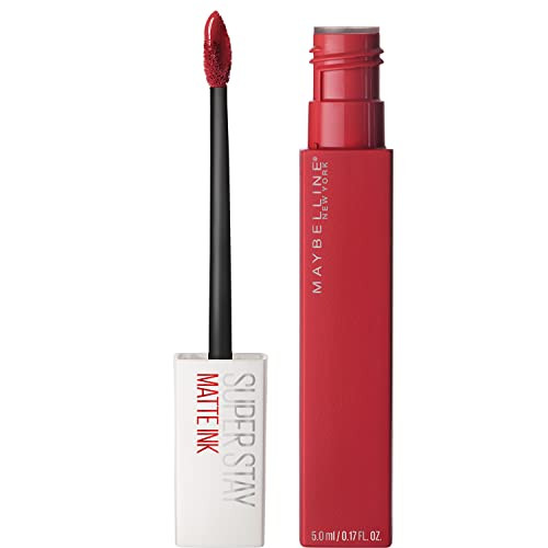 Maybelline Super Stay Matte Ink Liquid Lipstick Set With Blue Red Pioneer and Cardinal Red Innovator Shades Long Lasting 16H Wear