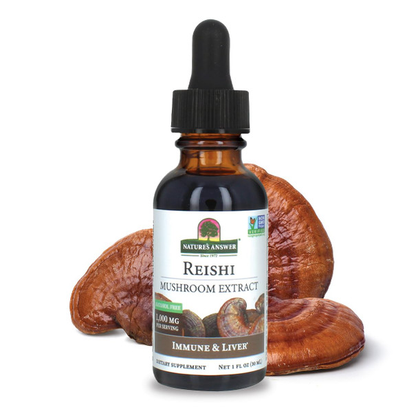 Nature'S Answer Reishi Mushroom Extract Alcohol 1 Fl Oz 30 Ml
