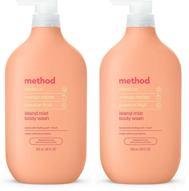 Method Body Wash Island Mist 28Oz Pack Of 2