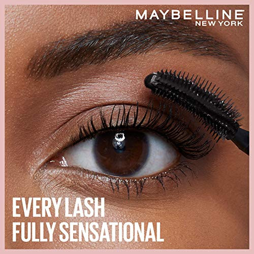 Maybelline Lash Sensational Washable Mascara Lengthening And Volumizing For A Full Fan Effect Midnight Black 1 Count