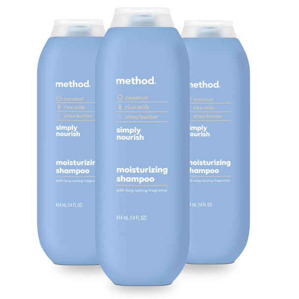 Method Moisturizing Shampoo Simply Nourish 14 Fl Oz 3 Pack