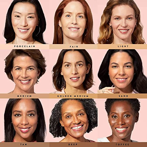 Laura Geller York Baked BalanceNGlow Illuminating Color Correcting Foundation Porcelain Retractable Airbrush Kabuki Brush 2 Pc