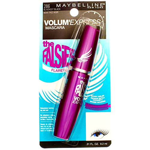 Maybelline York Volum' Express The Falsies Flared Washable Mascara Blackest Black 00 1 Count