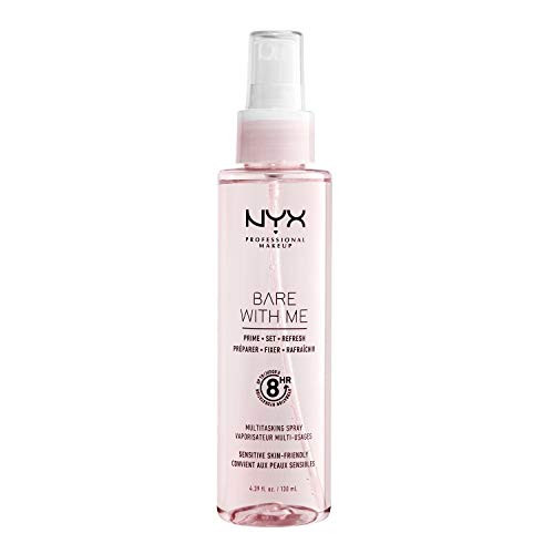 Nyx Professional Makeup Bare With Me Multitasking Face Primer and Makeup Setting Spray Hydrating Face Mist For Up To 8Hr Wear LongLasting Vegan Formula