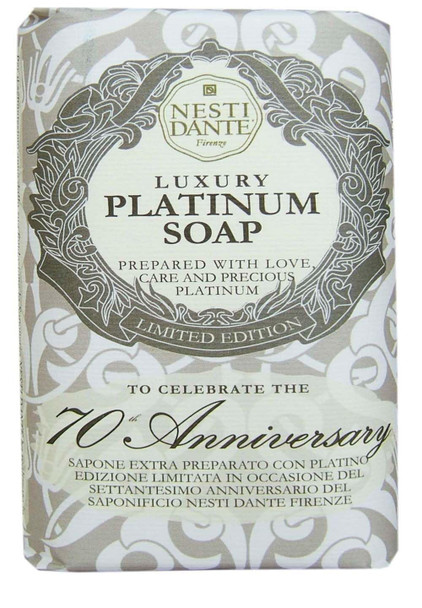 Nesti Dante 7070 Anniversary Luxury Platinum Soap With Precious Platinum Limited Edition 250G/8.8Oz