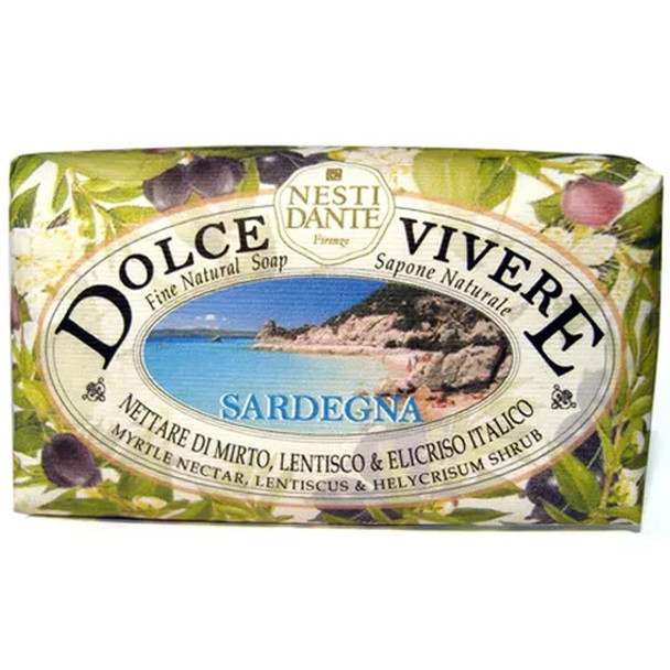 Nesti Dante Dolce Vivere Fine Natural Soap Sardegna Myrtle Nectar Lentiscus and Helycrisum Shrub 250G/8.8Oz