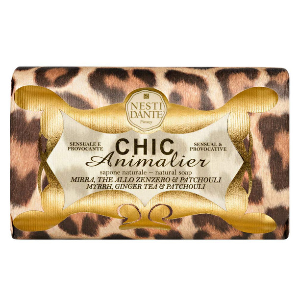 Nesti Dante Chic Animalier Natural Soap Myrrh Ginger Tea and Patchouli 250G/8.8Oz