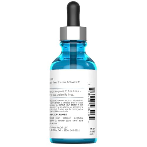 Neocell Collagen Peptides Serum For Face Advanced Skin Care Targeted Fine Lines Formula For Women And Men 2 Fl Oz