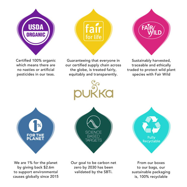 Pukka Organic Tea Bags, Three Mint Herbal Tea, Perfect for Cooling Refresh, 20 Count (Pack of 3) 60 Tea Bags