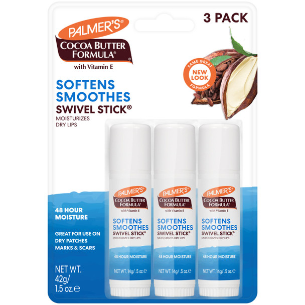 Palmer'S Cocoa Butter Lip Balm and Face Body Moisturizer Sticks Pack Of 3