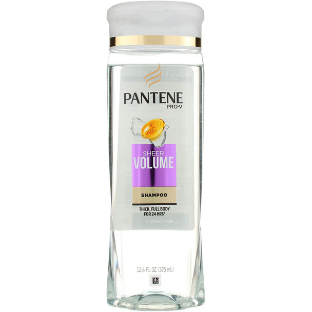 Pantene ProV Sheer Volume Flowing Fullness Shampoo 12.60 Oz Pack Of 5