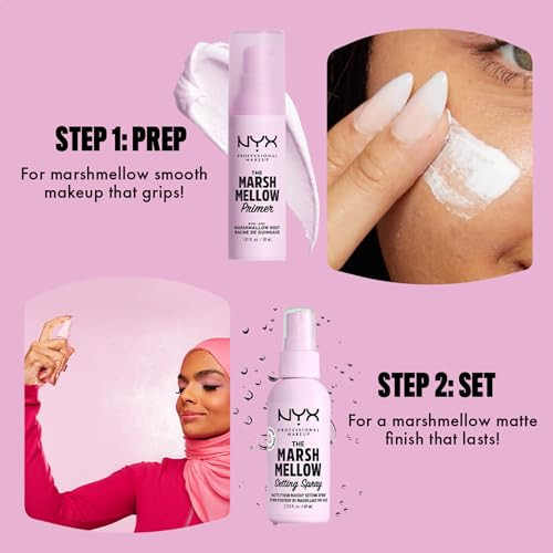 Nyx Professional Makeup Marshmellow Smoothing Primer Vegan Face Primer 10In1 Skin Benefits