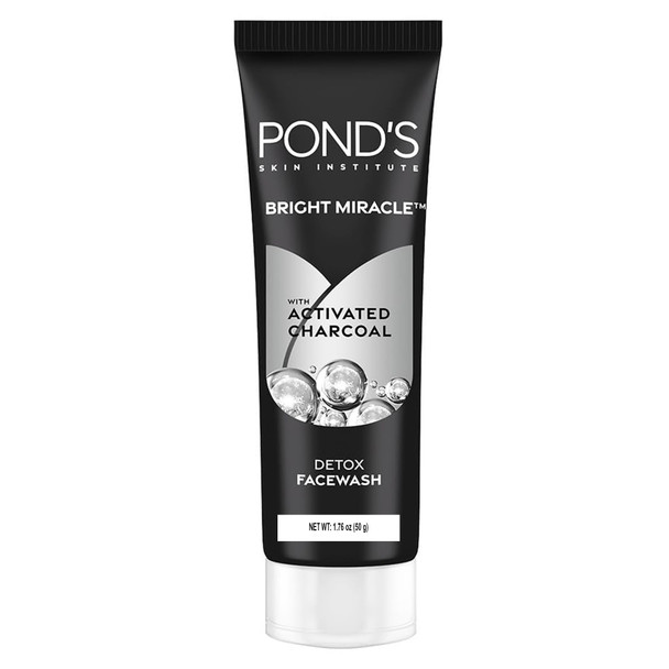 Ponds Bright Miracle With Activated Charcoal Face Wash 50G