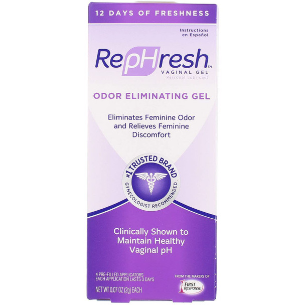 Rephresh Vaginal Gel 0.07 Oz Each 4 Count Pack Of 3