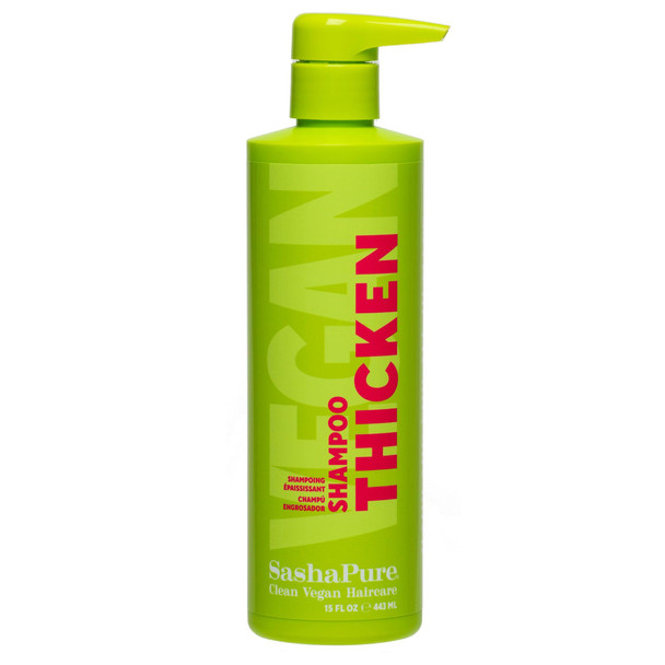 Sashapure Thicken Shampoo With Sacha Inchi Oil Adds Volume And Fullness To Fine Or Thinning Hair Gently Cleanses Without Stripping Sulfate And Paraben 15Oz