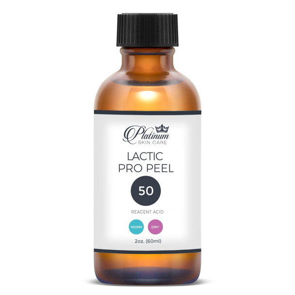 Platinum Skin Care Lactic Acid Chemical Peel 50% 2Oz. 60Ml