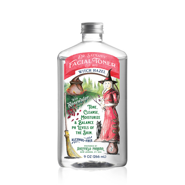Sayman Salve Dr. Saymans AlcoholFree Facial Toner With Witch Hazel Rosewater and Rice Protein Removes Impurities and Hydrates Your Face 9 Oz