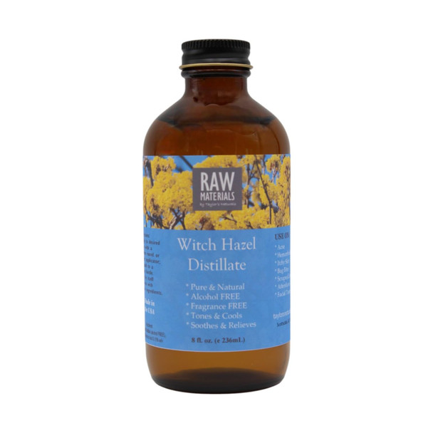 Raw Materials Witch Hazel Distillate AlcoholFree FragranceFree Natural Astringent Toner For Face Skin Brightening 8Oz Bottle