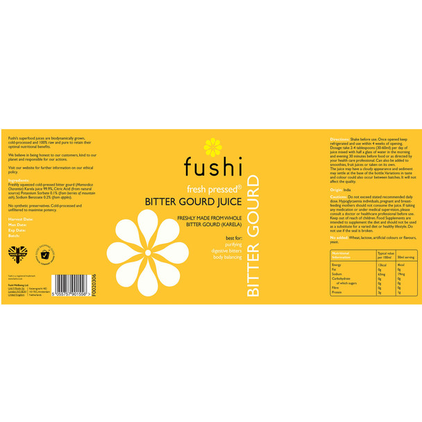Fushi Bitter Gourd Juice 500ml Fushi Bitter Gourd Juice 500ml