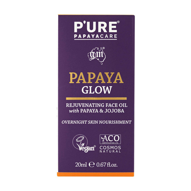P'ure Papayacare Papaya Glow Rejuvenating Face Oil 20ml P'ure Papayacare Papaya Glow Rejuvenating Face Oil 20ml