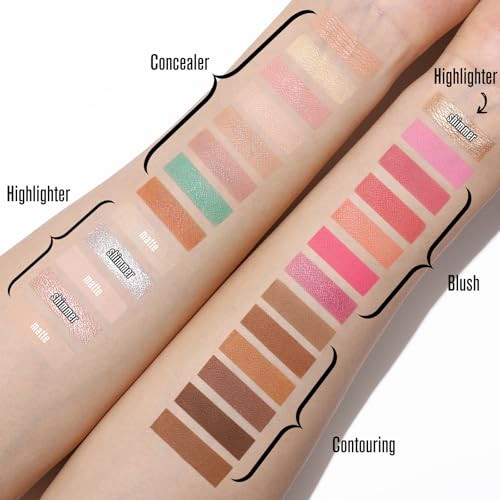 Ucanbe 26 Colors 4In1 MultiUse Face Palette LongLasting Makeup Palette With 8 Concealers 6 Contours 6 Highlighters And 6 Blushes All In One Palette High Coverage And TravelFriendly