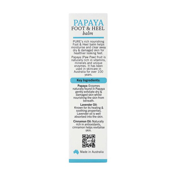 P'ure Papayacare Papaya Foot  Heel Balm 50g