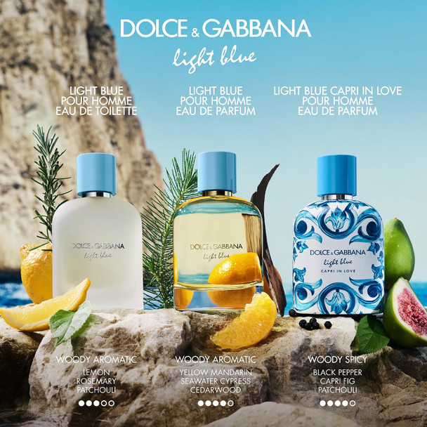 Dolce&Gabbana New Light Blue Pour Homme Eau De Parfum Spray For Men 100 ml