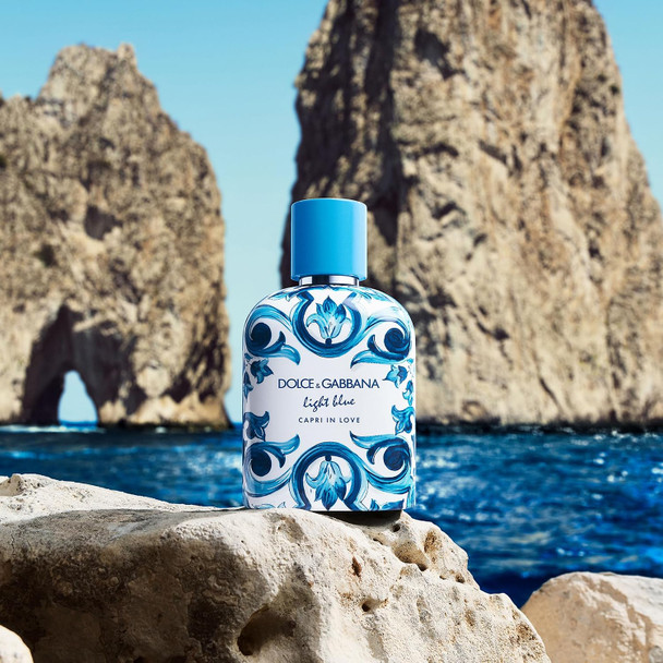 Dolce&Gabbana New Light Blue, Capri in Love, Eau De Toilette Spray, For Men 1.7 Fl Oz