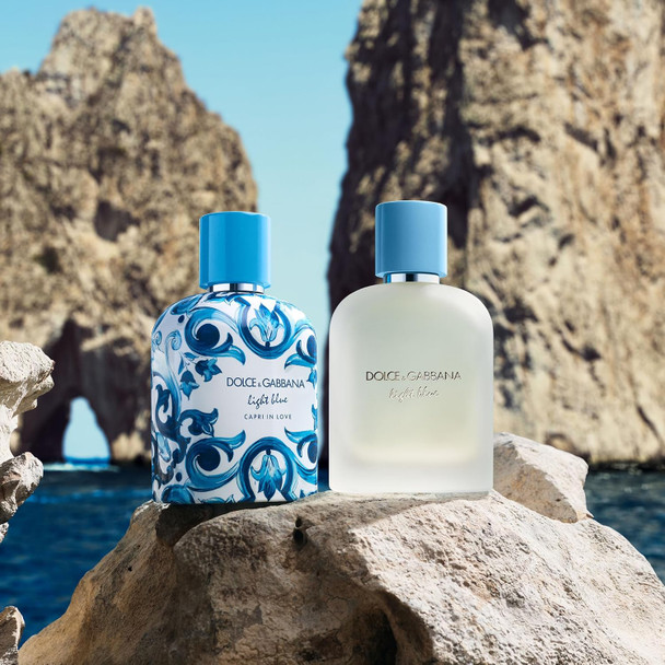 Dolce&Gabbana New Light Blue, Capri in Love, Eau De Toilette Spray, For Men 3.3 Fl Oz