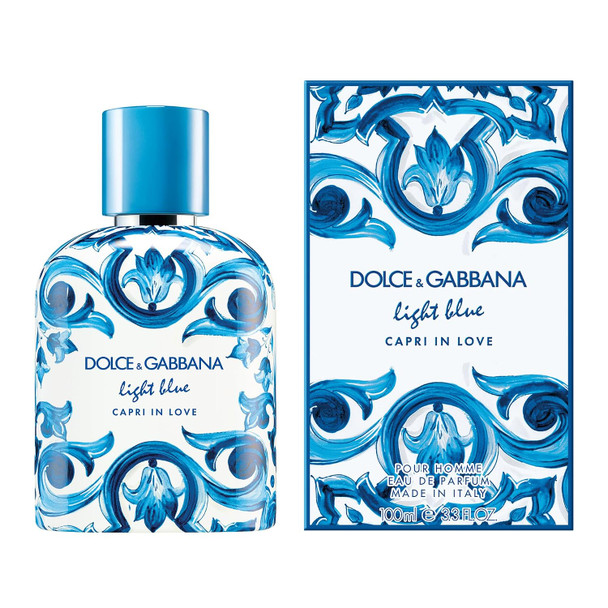 Dolce&Gabbana New Light Blue, Capri in Love, Eau De Toilette Spray, For Men 3.3 Fl Oz