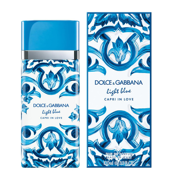 Dolce&Gabbana New Light Blue Capri in Love Eau De Toilette Spray For Women  3.3 Fl Oz