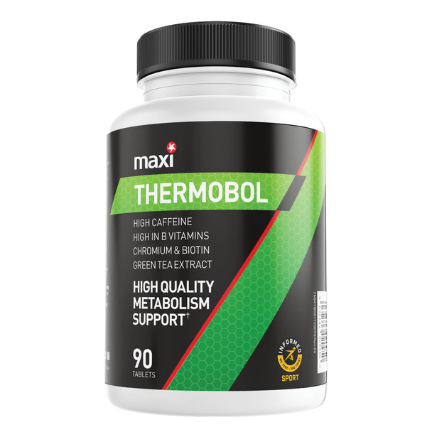MaxiNutrition – Thermobol - Contains Chromium and Biotin, High in B Vitamins - 100mg Green Tea Extract, 130mg Caffeine per Serving, 90 Tablets