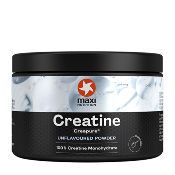 MaxiNutrition 100 Percent Creatine monohydrate, (Creapure) 250g, high dose and Pure creatine Powder for Maximum Performance During Your Training, Unflavoured