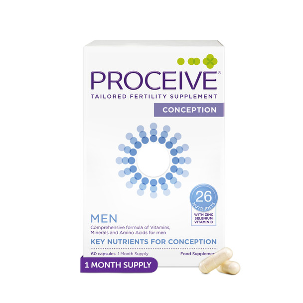 Proceive Fertility Supplements for Men Male Conception Vitamins  Men - 60 Capsules